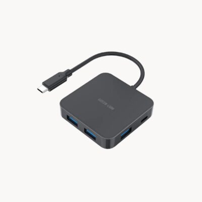 Green Lion GHB-7 7 in 1 USB-C HUB – Black
