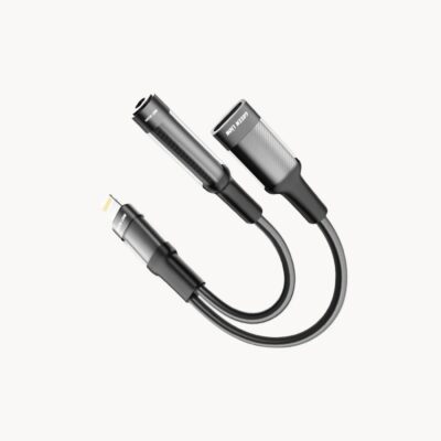 Green Lion Earphone Adapter – Black