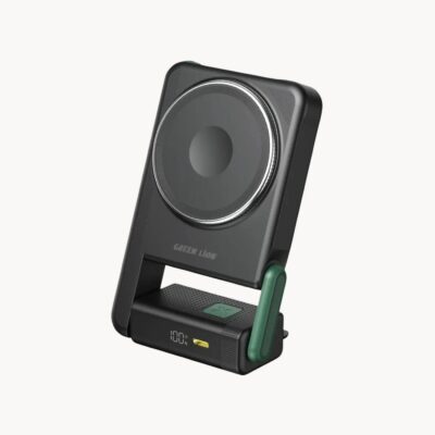 Green Lion Rotex Magsafe 10000mAh Power Bank – Gray + Green